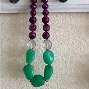 Anthro acrylic bead necklace—excellent condition!